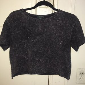 Wild fable acid washed crop tee